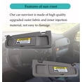 thumbnail image 5 of Sun Visor Replacement Fit For Honda Civic 2006-2011, OE:83280-SNA-A01ZA, Sun Visor With Mirror, Passenger Right Side-dark gray, 5 of 6