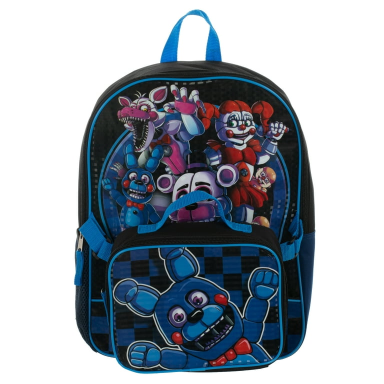 Five Nights At Freddy's FNAF School Backpack Lunch Box Water