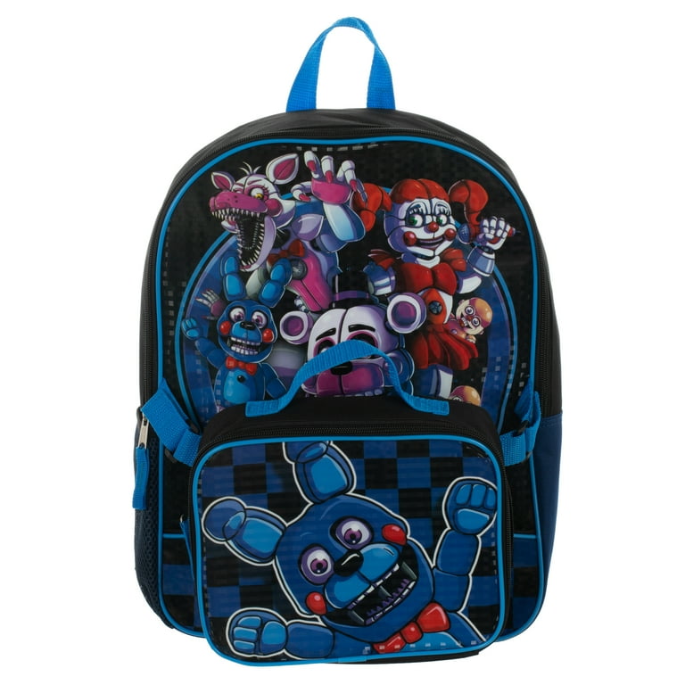 Five Nights At Freddy's FNAF School Backpack Lunch Box Water