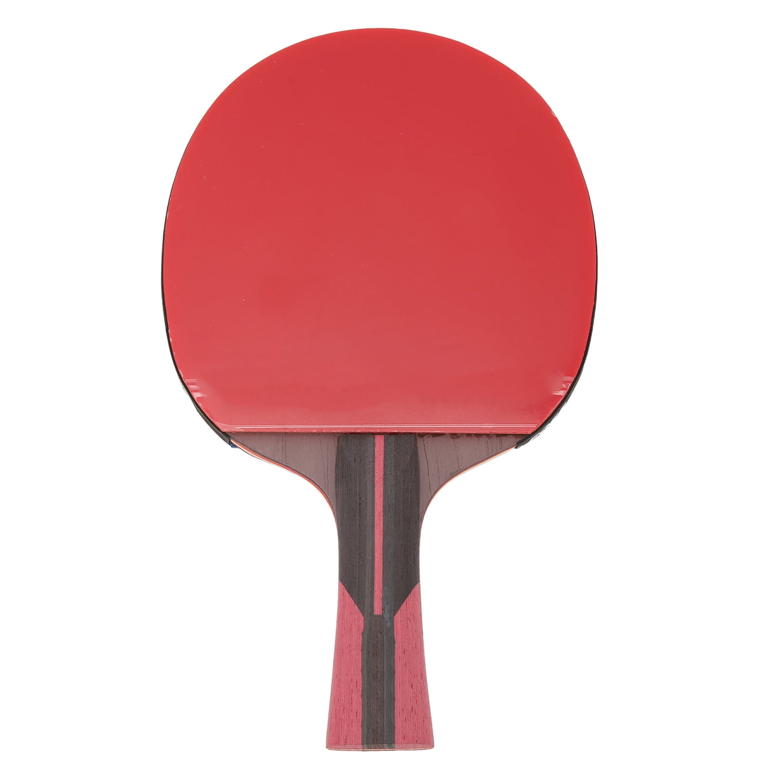 YAHHU 6-Star Table Tennis Paddle 7-Ply Wood Ping Pong Bat Shakehand Grip Racket, Red/Black (11.02 inches / 28 cm)