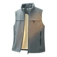 thumbnail image 4 of LNWUY Lightweight Cargo Vest for Men Athletic Sleeveless Vest Big and Tall Zip Up Vest Outdoor Hiking Vest with Pockets Gray XXXXL, 4 of 9