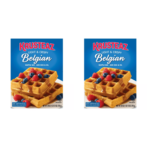 Krusteaz Belgian Waffle Mix, 28 oz