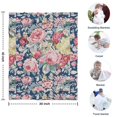 thumbnail image 4 of Pioneer Flower Floral Print Pattern Blanket,Comfortable Soft Lamb Wool Throw Blanket,All Season,Warm Lightweight Blankets for Sofa Bed Couch Living Room Chair,30"x40", 4 of 4