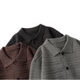 thumbnail image 4 of Xzbqbs Polo Jackets for Men Casual Loose Fit Button Down Cardigan Sweater Jackets Long-Sleeve Lightweight Jackets with Pockets, 4 of 4