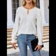 thumbnail image 4 of Camisa Formal Informal de Larga para Mujer, Estilo Ejecutivo, con Escote en V, para Trabajo, Moda de Otoño XL, 4 of 7
