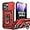 Red, variant on for iPhone 14 Pro Case with Screen Protector - Slide Camera Cover Phone Case with Ring Stand, Heavy Duty Military Grade Shockproof Rugged Bumper for iPhone 14 Pro Accessories Red