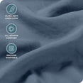 thumbnail image 3 of Washed King Sheet Set Premium UltraSoft Microfiber Bed Sheets Double Brushed Hypoallergenic Stain (King Washed Pebble Beach), 3 of 7