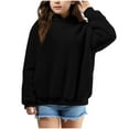 thumbnail image 4 of Girls Sweatshirt Long Sleeve Black Hoodie For Girls Casual Girls Pullover Hoodie For Girls 11-12 Years, 4 of 4