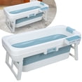 thumbnail image 4 of Queroig 51 inch Foldable Bathtub, Portable Bathtub for Adult, Large Collapsible Tub with Flip-up Handle, Freestanding Surround Collapsible Bathtub, No Lid, Hot Bath, Ice Bath, 4 of 8