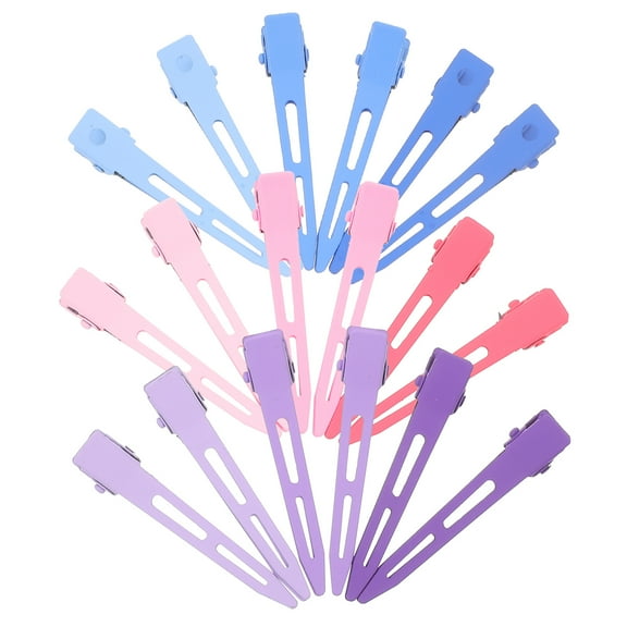 PAMINGONO 18Pcs Makeup Hair Clips No Dent No Crease Clips for Hair Styling with Grip