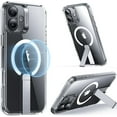 thumbnail image 1 of for iPhone 16 Pro Max Case with Kickstand, Compatible with MagSafe, Magnetic Case for iPhone 16 Pro Max, Fully Adjustable Flickstand, Military-Grade Protection, Boost Series, Clear,Magsafe Clear, 1 of 5