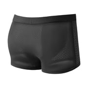 Mens Ball Pouch Underwear Boxers Briefs High Rise Jockstrap Bulge Enhancement Wicking Breathable Comfortable Cool Athletic Supporters for Men Oversized Size