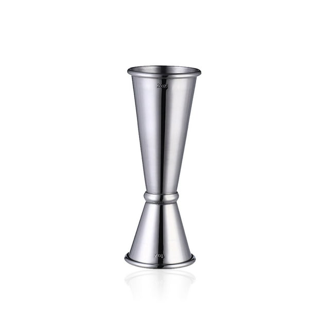 Toystoory Coctelera doble de acero inoxidable, taza medidora de 30ml/60ml, Jigger, herramienta de medición precisa, utensilios de cocina, barra plateada Type3 NO3 Toystoory JJ25277-01B