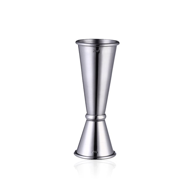 Injueey Agitador doble, vaso medidor Jigger, vasos para bebidas líquidas, herramienta de medición precisa, utensilios de cocina, barra de medición, Cocina y Comedor Plata Injueey JJ25277-01B