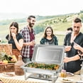 thumbnail image 5 of Costway Chafing Dish Buffet Set 2 Packs 9 QT Stainless Steel Chafers with Food Pans, 5 of 10