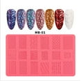 thumbnail image 1 of HOARBOEG Nail Art Printing Template Plastic Template Relief Clearance Sale, 1 of 3
