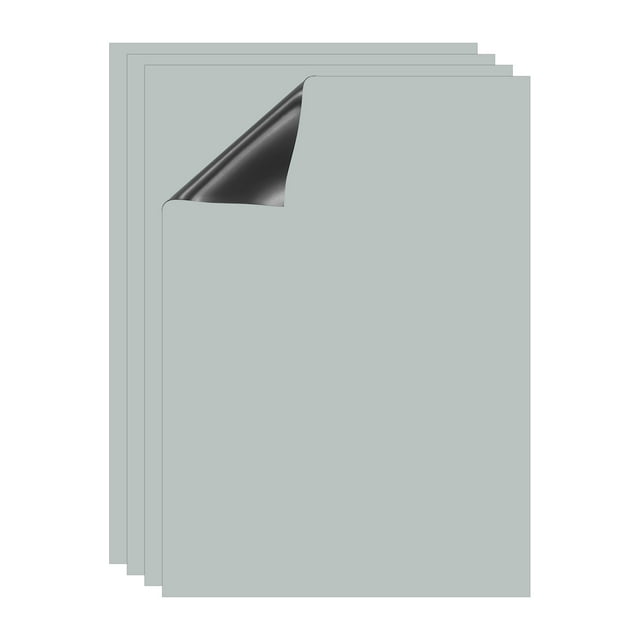 Tableau Effaçable à Sec, A4 Lot de 4 Aimants pour Calendrier de Frigo Tableau Blanc, Argent
