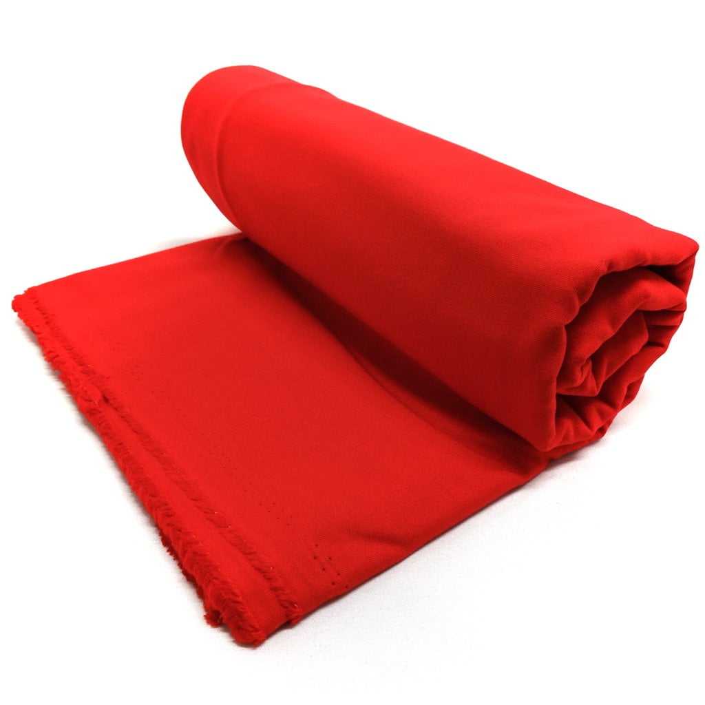 Shason Textile 45" x 3 yd 100% Cotton Solid Print Craft Fabric, Red