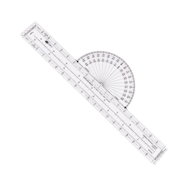 S SERENABLE Plotter Aviation Slide Ruler Clear Pilots Accessories for Navigational Usage CFP1