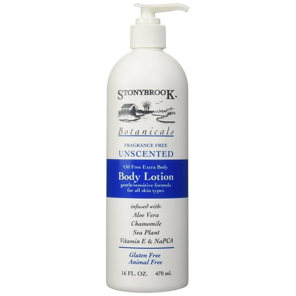 Stony Brook Body Lotion Unscented 16 Ounce 2 Pack