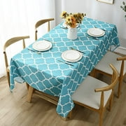 Moroccan Polyester Fabric Tablecloth Rectangle Table Cover