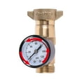 Brass RV Water Pressure Regulator, RV Water Regulator With Filter