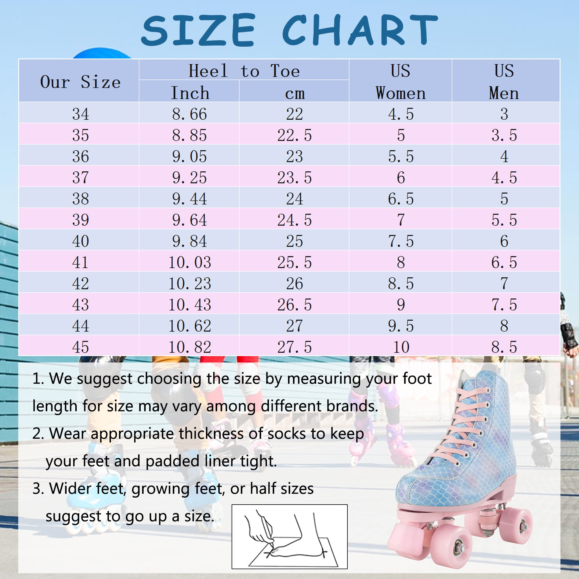 YYW Teen Kids Roller Skates,Light-up-Wheel Double Row Quad Skate for Beginner Adult,Blue(Women 7.5/Men 6)