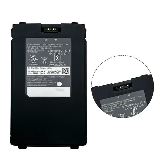 5260mAh Replacement Battery for Zebra TC21 TC26 TC26AK TC210 TC210K Handheld Barcode Scanner BT-000409 BT-000411-08 BT-000409A BTRY-TC2X-1XMA1-01 BTRY-TC2Y-2XMA1-01 BTRY-TC2Y-1XMA1-01