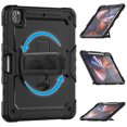 thumbnail image 7 of Case for iPad Pro 12.9 2022/2021/2020/2018 6th/5th/4th/3rd Gen with Screen Protector, 360 Degree Rotating Kickstand Hand Strap Shockproof Cover with Shoulder Strap, Black, 7 of 7