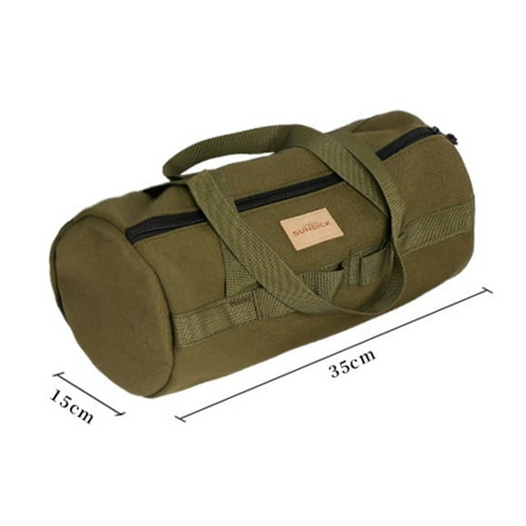 Sac de Rangement pour Chevilles d'Outils de Camping en Toile, Sac pour Clous de Sol, Organisateur pour Corde et Marteau, Vert Armée