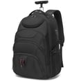 thumbnail image 1 of Mochila con ruedas Boavan, resistente al agua, 45 L, 17 pulgadas, negra, 1 of 6