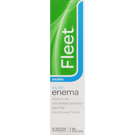 Fleet Enema, Ready-to-Use Saline Laxative, 4.5 fl. oz.