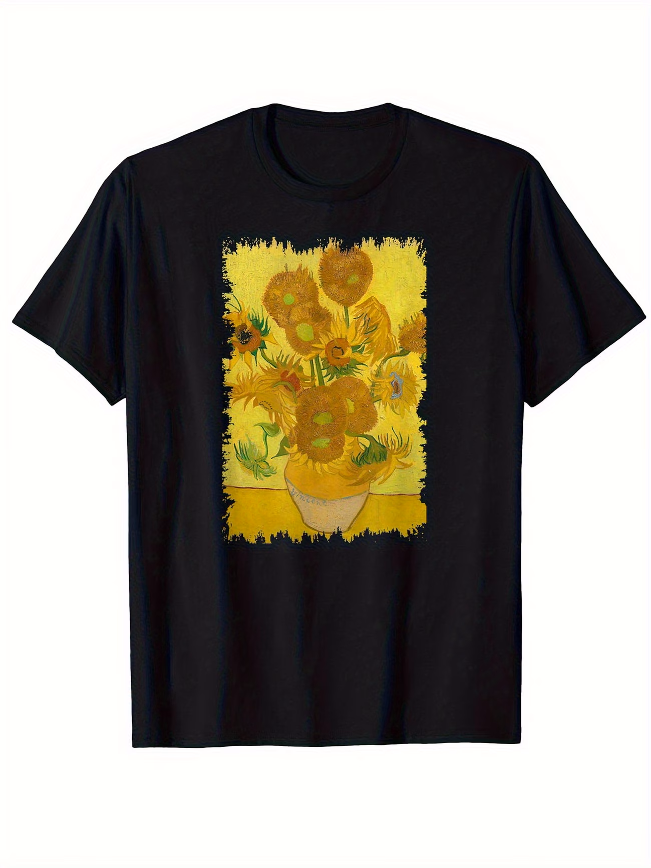 thumbnail image 1 of Summer Men's Casual Black Short Sleeved T-shirt, Suitable for Parties and Outdoor Sports, 1 of 5
