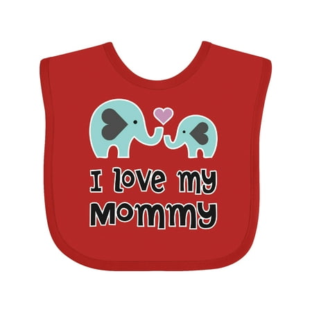 

Inktastic I Love My Mommy Gift Baby Boy or Baby Girl Bib