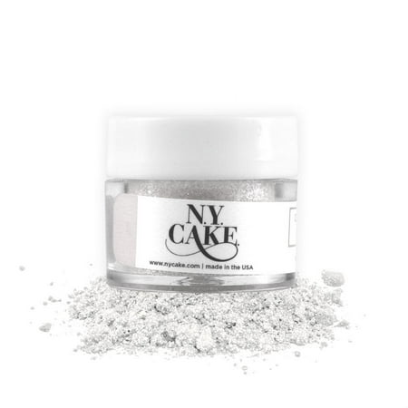 White Pearl Edible Glitter Dust by NY Cake - 4 grams