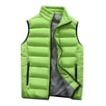 thumbnail image 4 of Vest for Men Plus Size,Men's Winter Warm Down Puffer Vests Clearance Sale Outdoor Casual High Collar Sleeveless Jacket Vest with Zipper Pockets M-5XL, 4 of 4