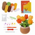 thumbnail image 1 of DIY Crochet Pot Plant Kits with Crochet Hook, Yarns, Needle, 1 of 5