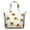 White Green Leaf, variant on White Sunflower Seed Leaf Pattern Travel Tote Bags for Women Carry On,Large Weekender Bags for Women Travel,Multi Functional Duffle Bag for Work,Shopping,Sports