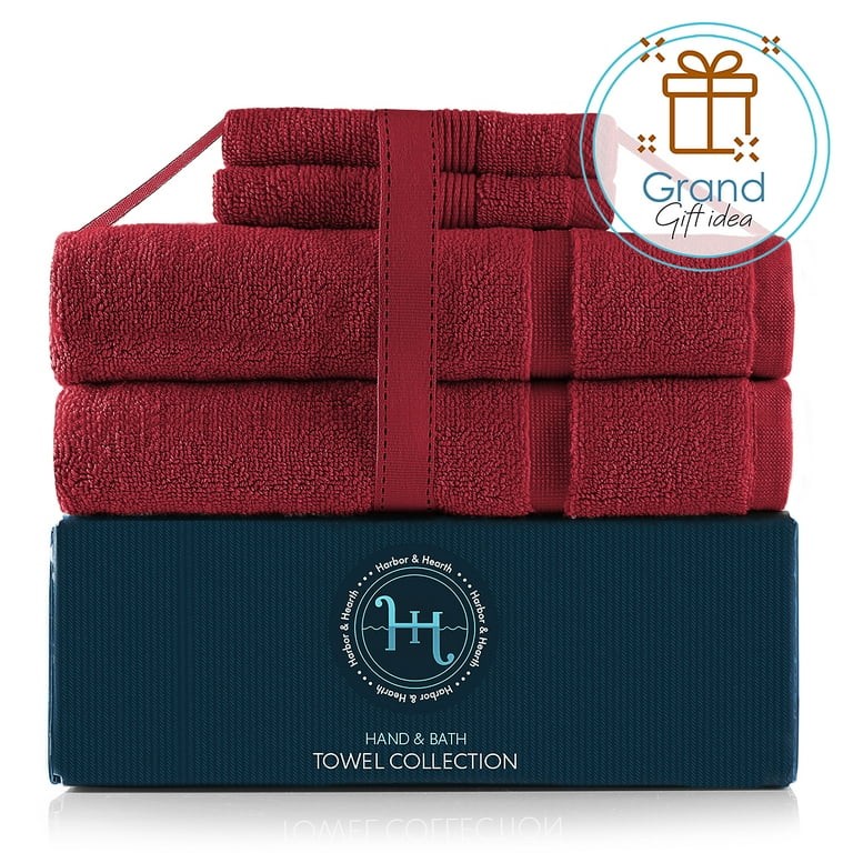 Hearth & Harbor Bath Towel Collection, 100% Cotton Luxury Hearth & Harbor Bath Towel Collection, 100% Cotton Luxury