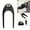 8 Inch, variant on Wheelchair Front Fork Thickened ABS Wheelchair Accessories Replacement Feet for Wheelchairs Folding s Solid Wheels Elder - 8 Inch , Bearing Hole Diameter 1.2cm 0.47inch