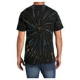 thumbnail image 2 of Yellow Rooster Men's Short Sleeve Tie-Dye Male Cotton T-Shirts Black Galaxy Spiral 2XL, 2 of 6