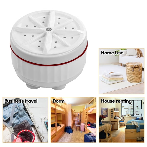 NFTIGB Ultrasonic Turbo Portable Washing Machine Mini Washer with USB Power Supply, 3.5 inches / 9 cm