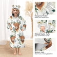 thumbnail image 4 of joogoo Wearable Blanket Hoodie for Highland Cattle Leaves-h1 Oversized Sherpa Hooded 3-14 YR M, 4 of 7