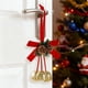 thumbnail image 4 of Adorno Colgante de Campanas Navideñas con Lazo de Terciopelo Rojo de Hierro, Decoración Navideña de 30 X 23 Cm | Cortina Festiva para Ventana | Decoración Colgante para Árbol de Navidad, Regalo para, 4 of 6