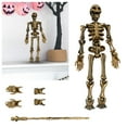 thumbnail image 2 of GiLiling Skeleton Toy 3D Printed Multi-Jointed Movable Skeleton Decor | Collectible Desk/Shelf Decor for Creative Scene Arrangements, Photography Props, and Themed Display Customization, 2 of 9