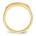 thumbnail image 2 of 14K Yellow Gold Ring Band Wedding Diamond, Lab Grown Round, Size 8, 2 of 8