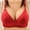 Red, variant on Titcea Bras for Women No Underwire Large Solid Color Breathable Bras Soft Comfort Everyday Bras