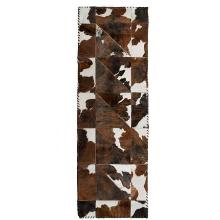 Natural Runner Stitch Cowhide Rugs 1 X 6 Walmart Com