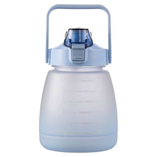 Bouteille d'Eau Portable Sans BPA 1400ML avec Marquages de Temps