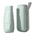 thumbnail image 1 of Injueey Paraguas plegable de 6 para caminar, a prueba de viento, a prueba de lluvia, para hombres y mujeres, protección contra la lluvia, sombrillas Paraguas de lluvia Verde claro Injueey HA071893-04, 1 of 6
